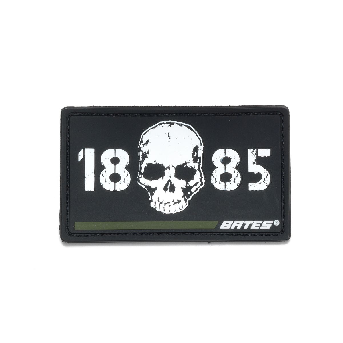 Skull 1885 Green Line Patch, Green, dynamic