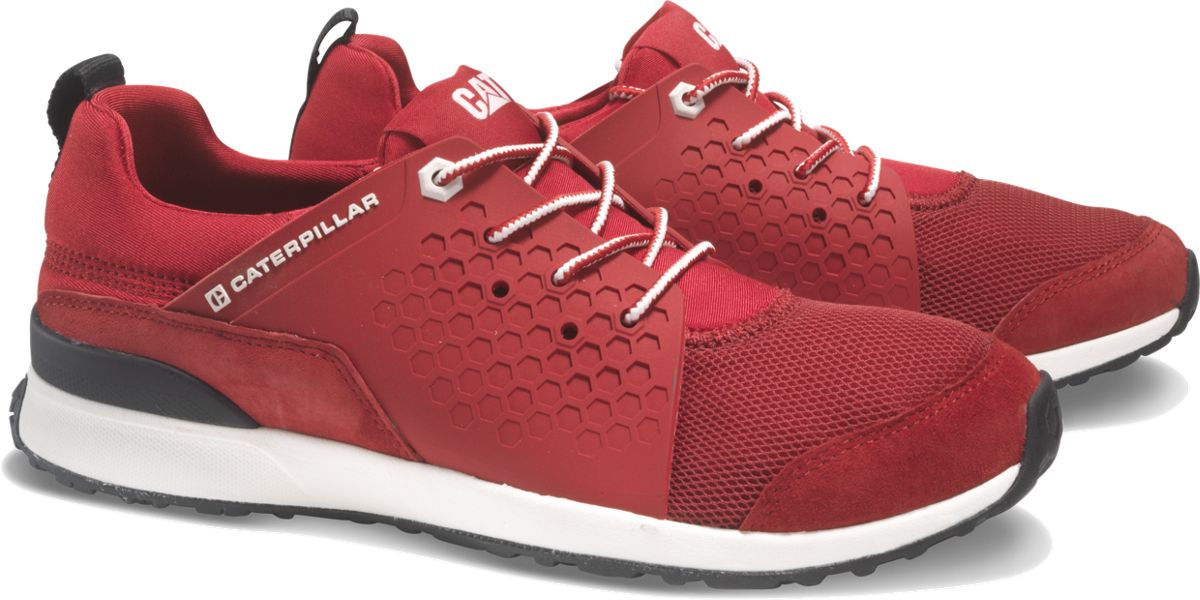 caterpillar shoes red