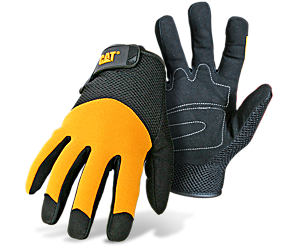 Padded Palm Utility Glove, Black, dynamic