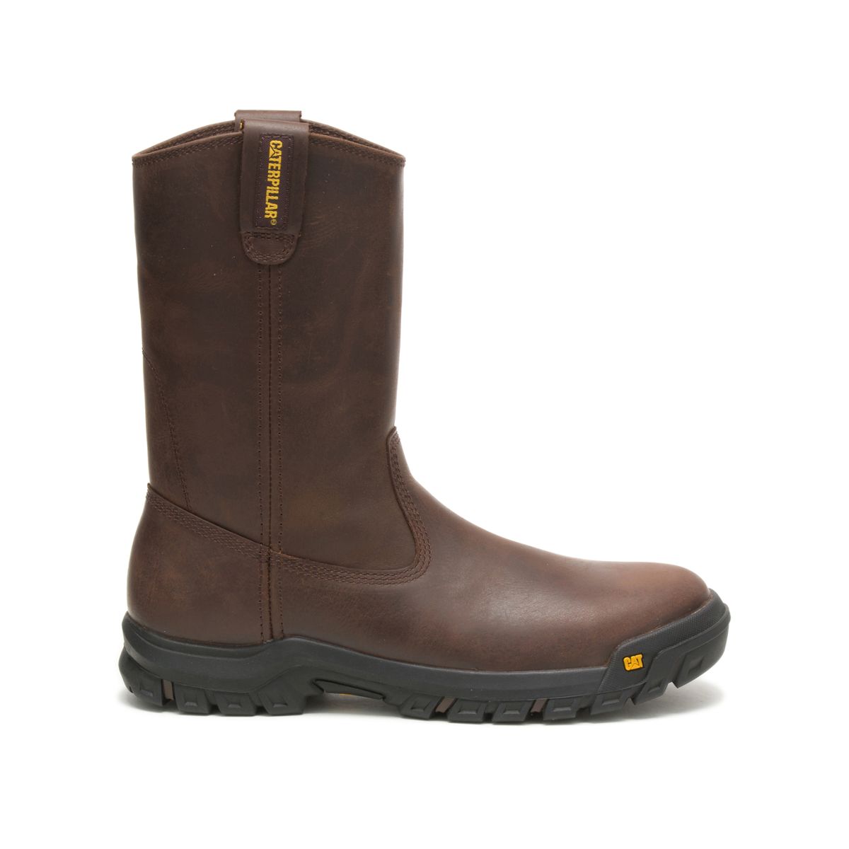 Drawbar Pull-On Work Boot, Summer Brown, dynamic 1