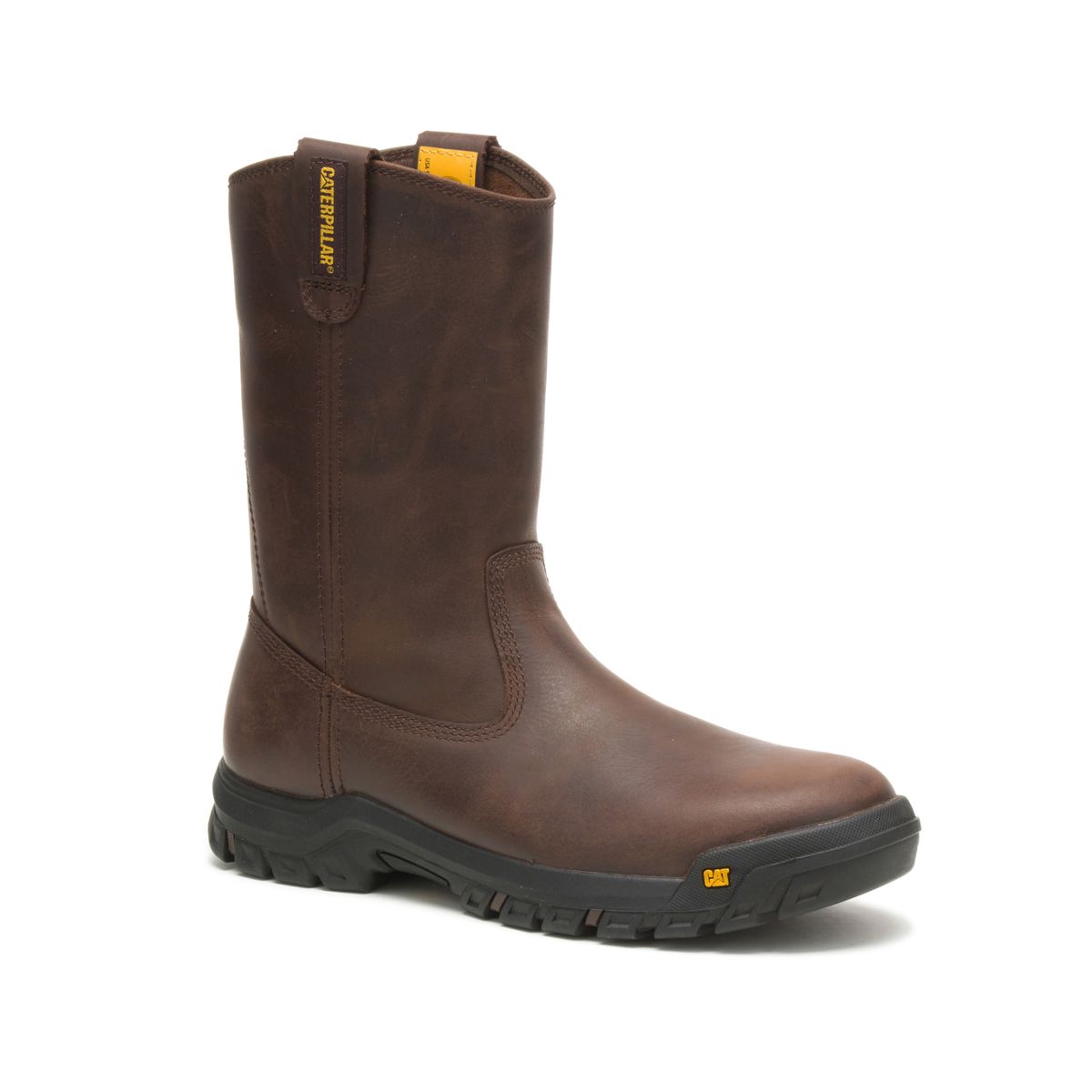 Drawbar Pull-On Work Boot, Summer Brown, dynamic 2