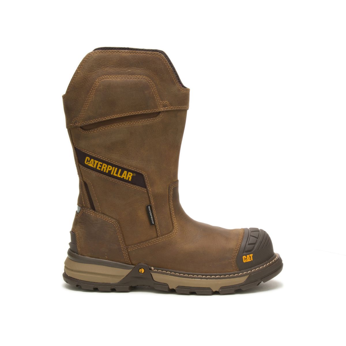 Excavator Superlite Pull-On Waterproof Work Boot, Pyramid, dynamic 1
