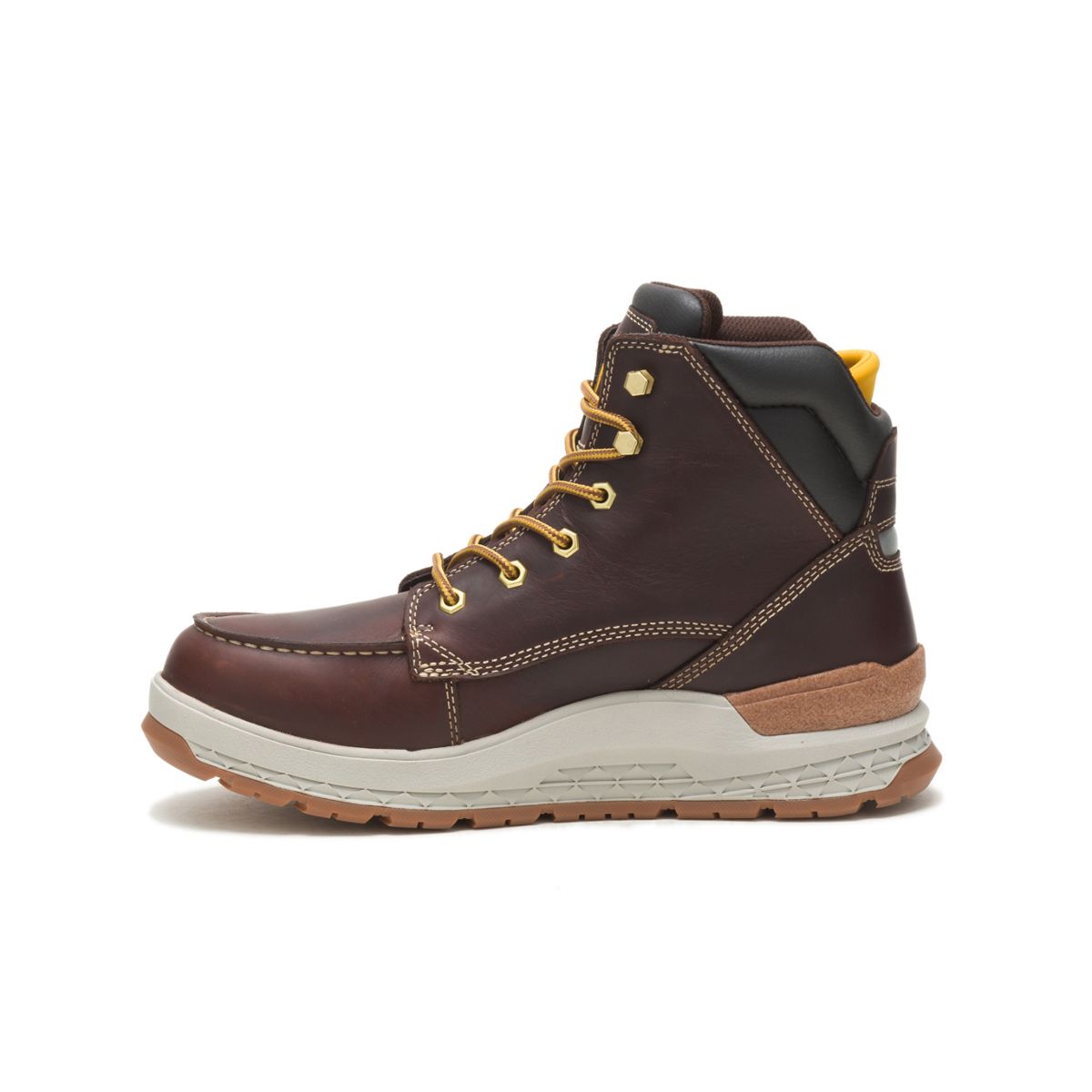 Impact Waterproof Work Boot, Friar Brown, dynamic 5