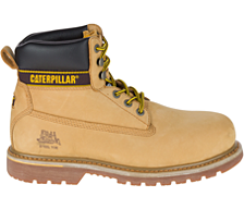 Mens Caterpillar Holton Steel Toe Cap Safety Boots CAT 6" Work Boots Sizes 6-13 