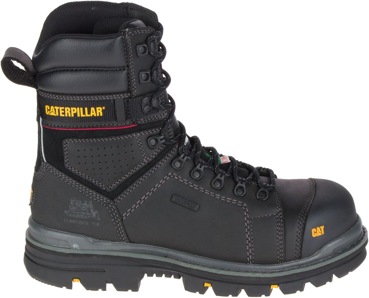 Hauler 8" Waterproof Composite Toe CSA Work Boot, Black, dynamic