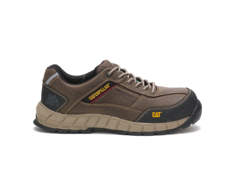 Streamline Leather CSA Composite Toe Work Shoe, Dark Gull Grey, dynamic 1