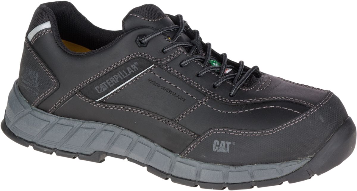 Men Streamline Leather CSA Composite Toe Work Shoe Reviews CAT Footwear