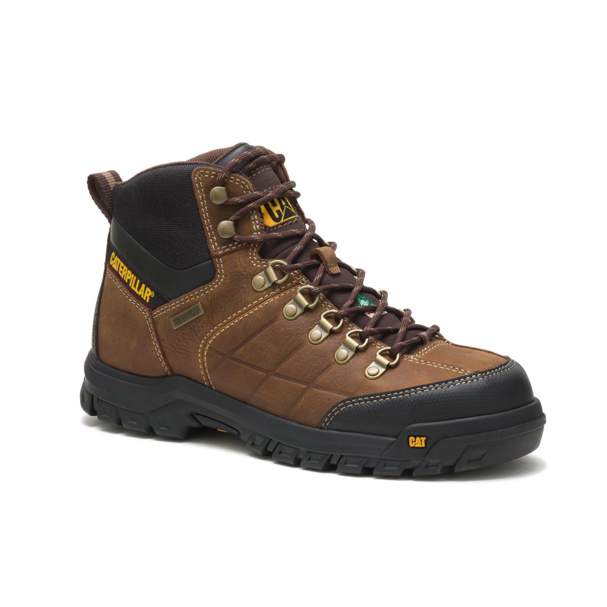 Threshold Waterproof Steel Toe CSA Work Boot, Brown, dynamic 3