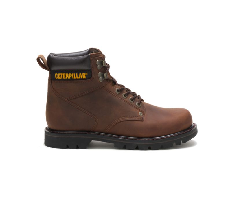 E,W Labo Men 513 Brown Work Safety Leather Boots 