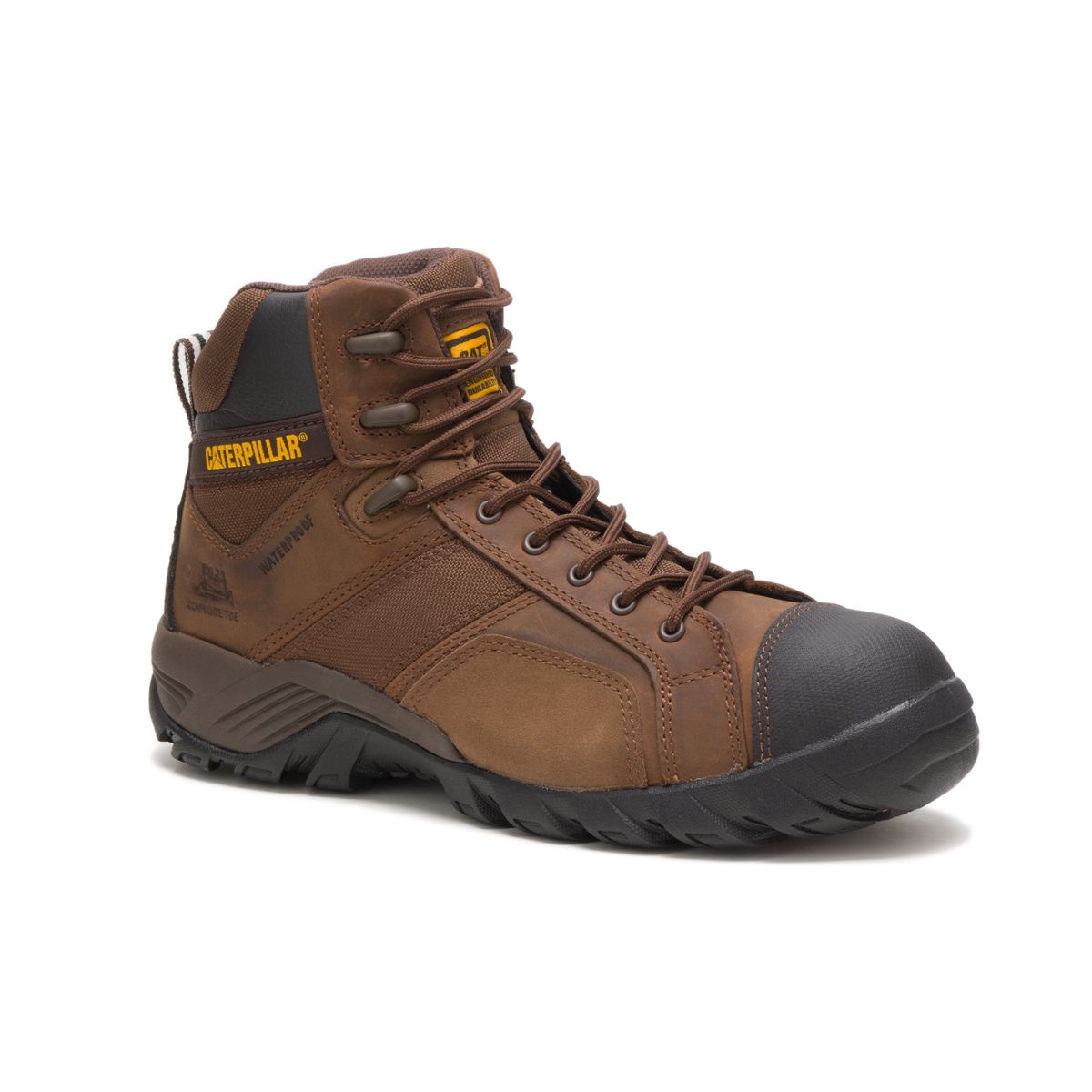 Caterpillar Men Argon Hi Waterproof Composite Toe Work Boot Work Boots