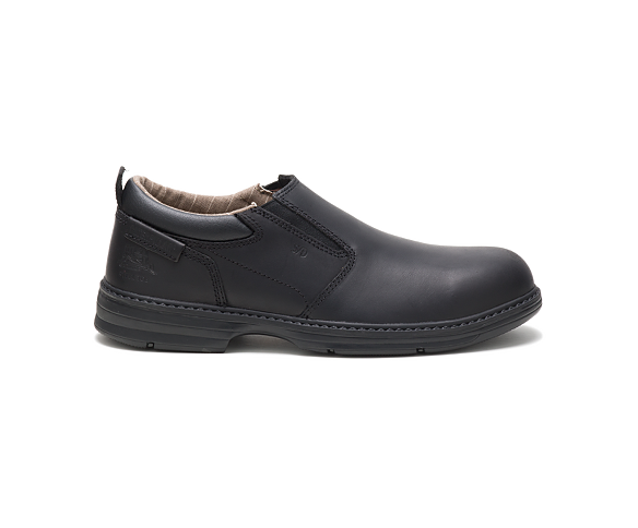 Conclude Steel Toe Work Shoe, Black, dynamic