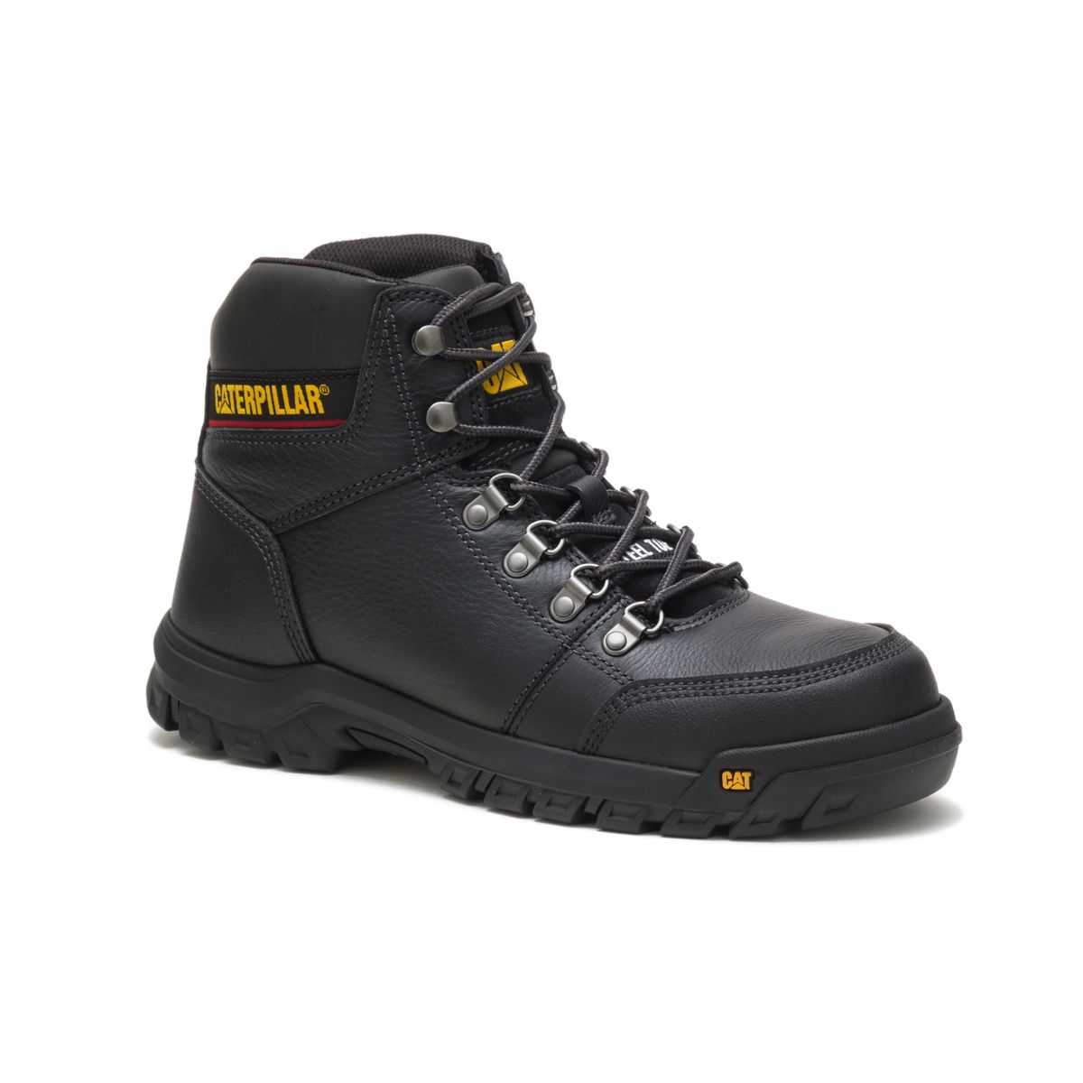 Outline Steel Toe Work Boot, Black, dynamic 2