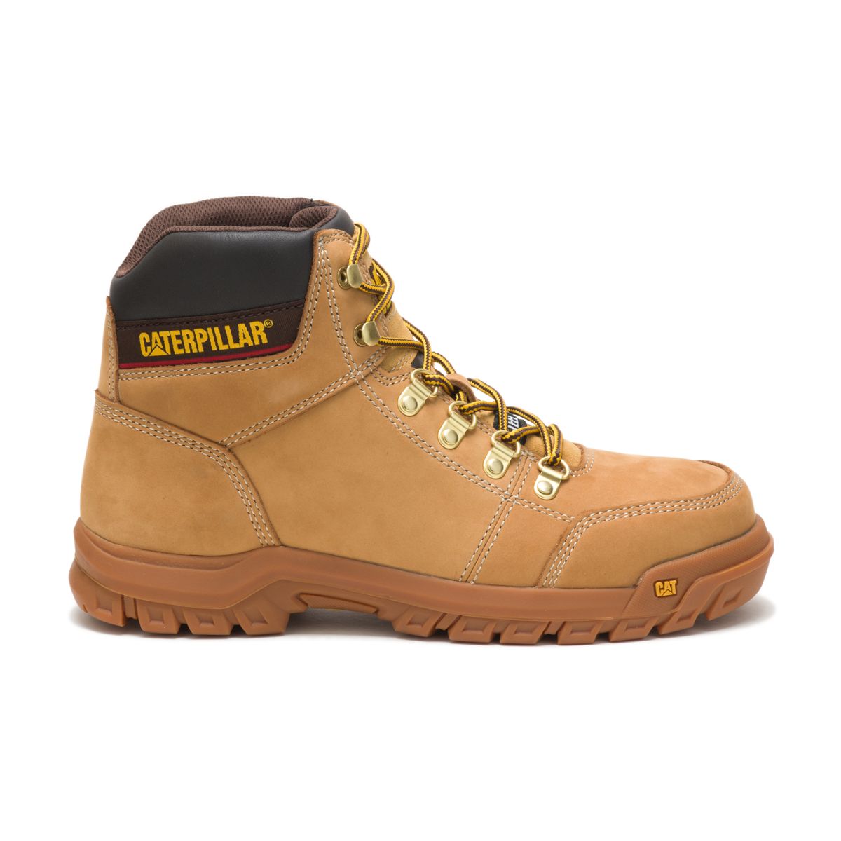 Men's Caterpillar, Outline Steel Toe Work Boot Honey Reset 13 M