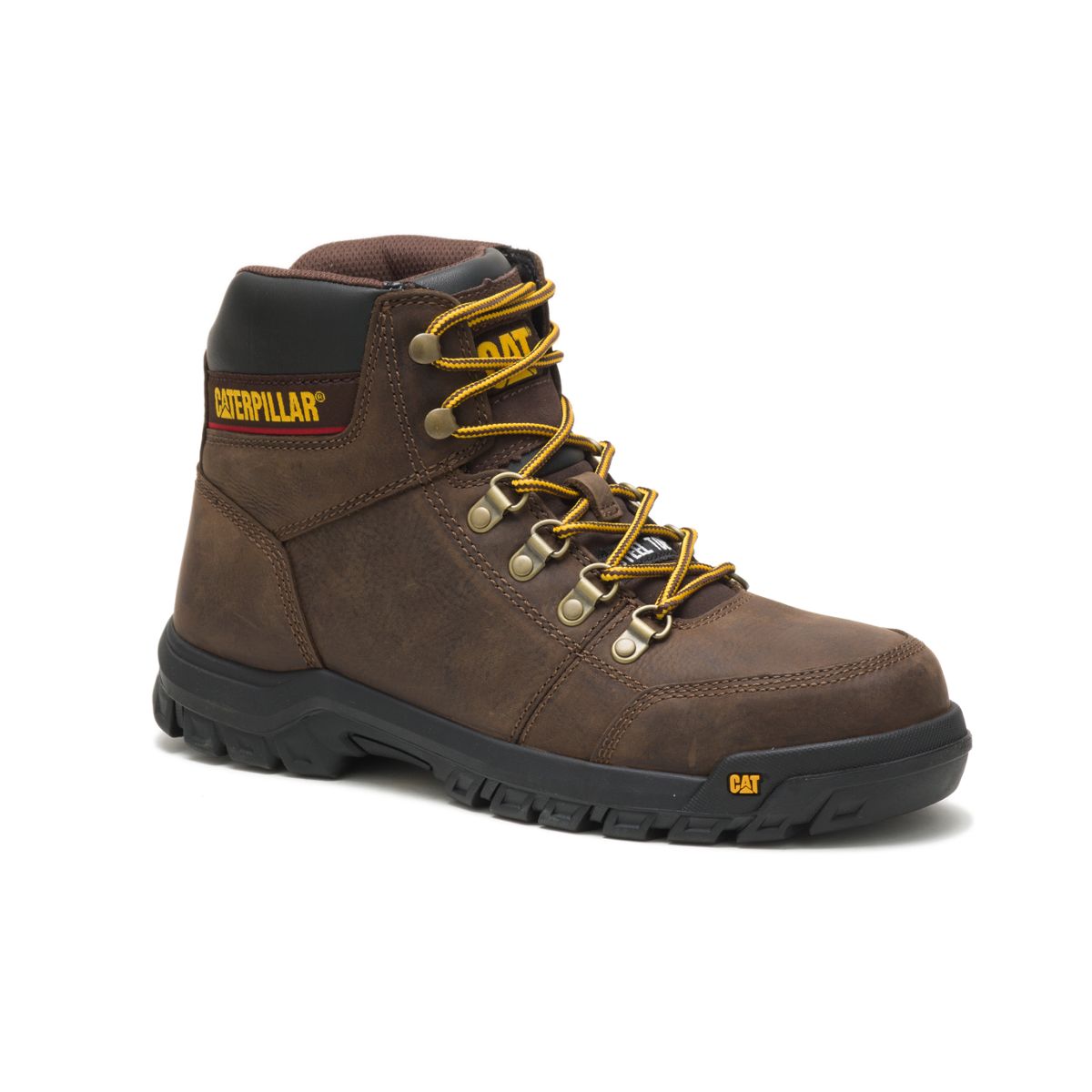 Outline Steel Toe Work Boot, Seal Brown, dynamic 3