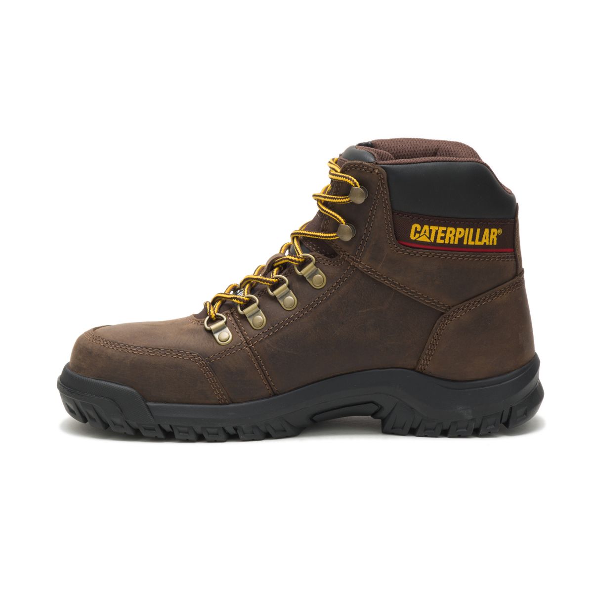 Outline Steel Toe Work Boot, Seal Brown, dynamic 4