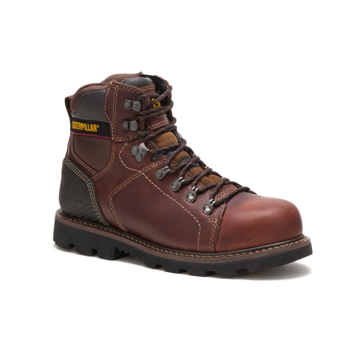 Alaska 2.0 Steel Toe Work Boot, Brown, dynamic 2