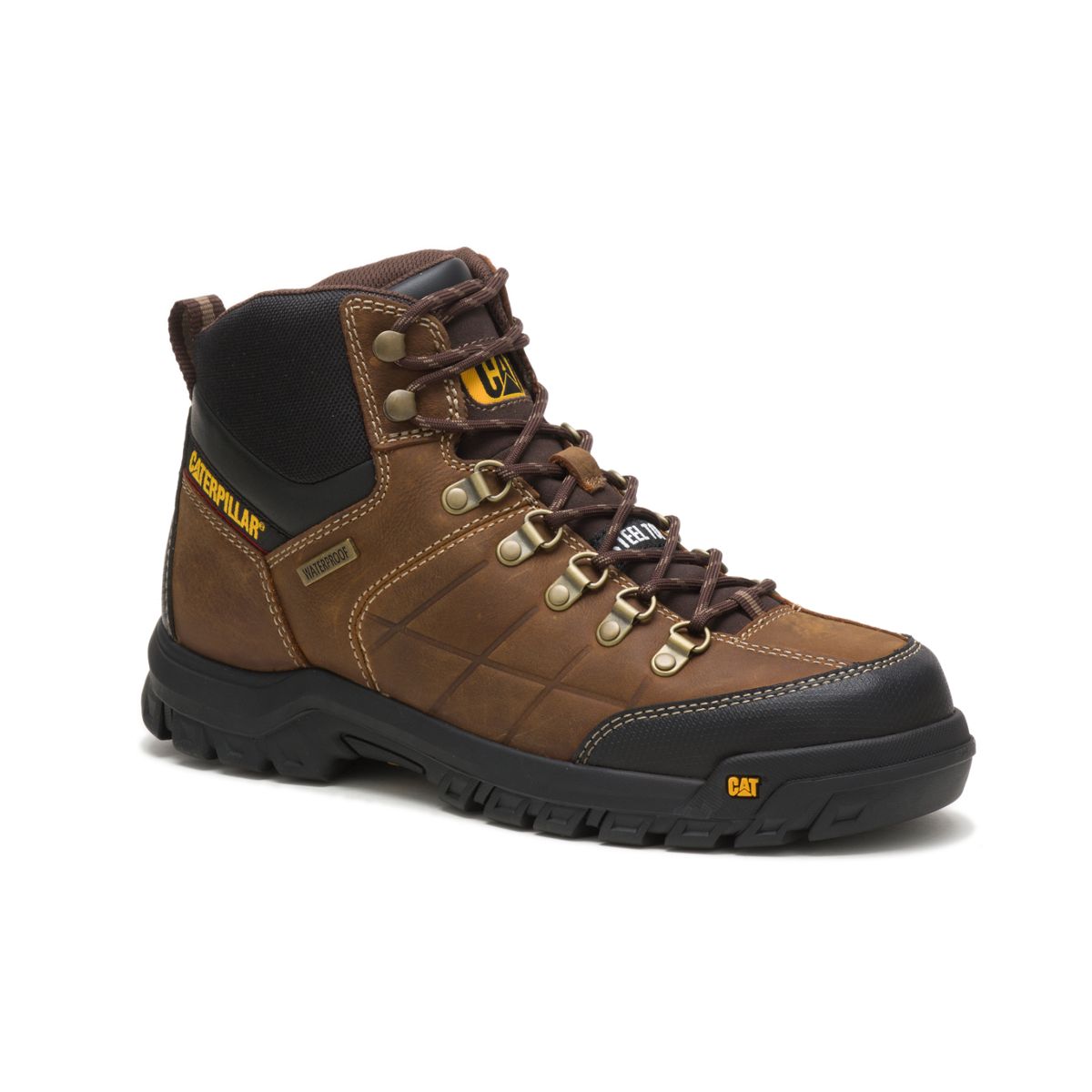 Threshold Waterproof Steel Toe Work Boot, Real Brown, dynamic 3