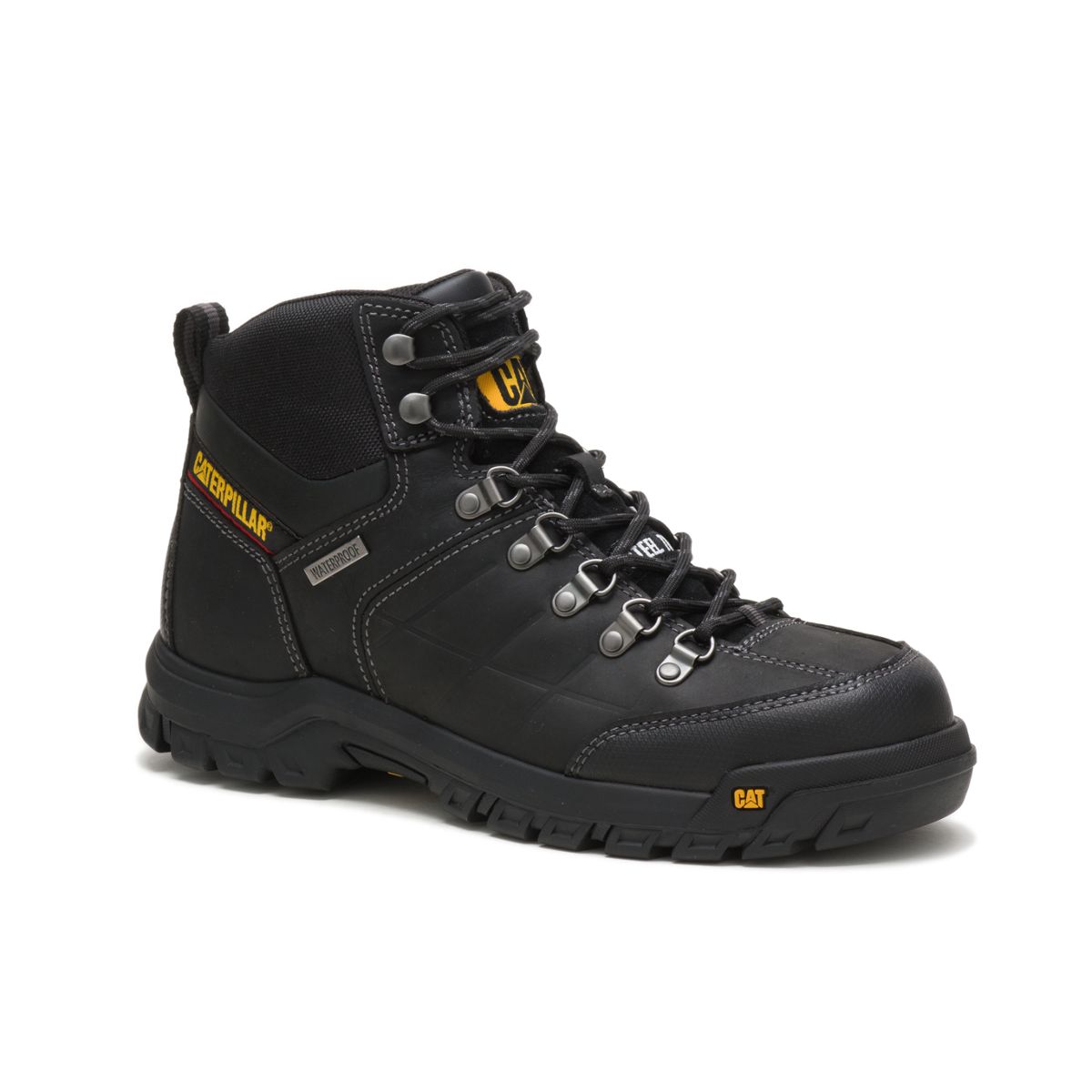 Caterpillar men's threshold waterproof shop steel toe work boot