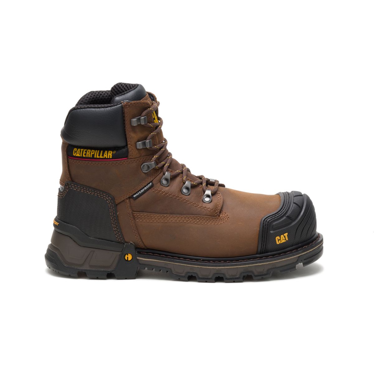 Excavator XL 6" Waterproof Composite Toe Work Boot, Dark Brown, dynamic