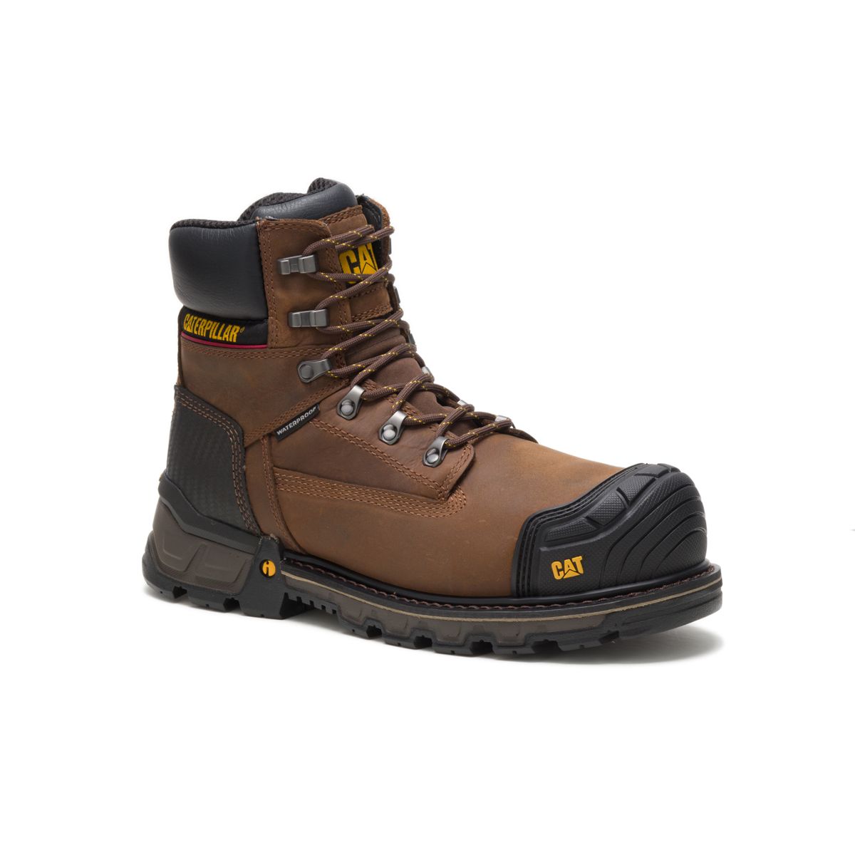 Excavator XL 6" Waterproof Composite Toe Work Boot, Dark Brown, dynamic 3