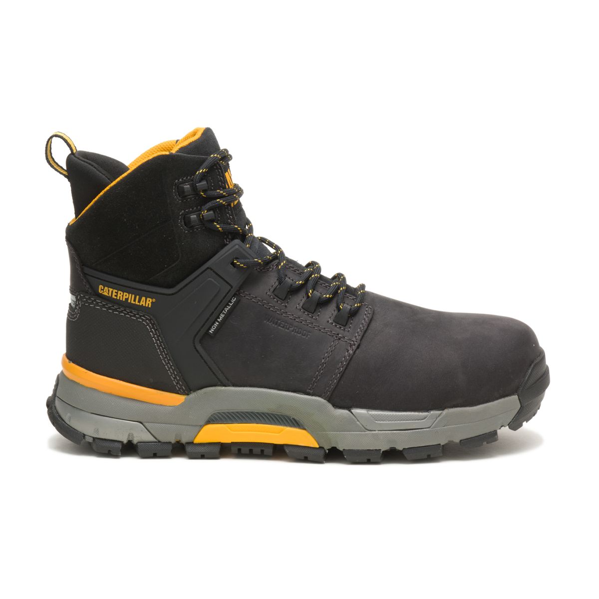 black slip resistant work boots