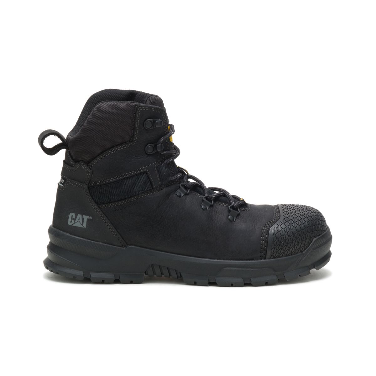 Black steel hot sale toed boots