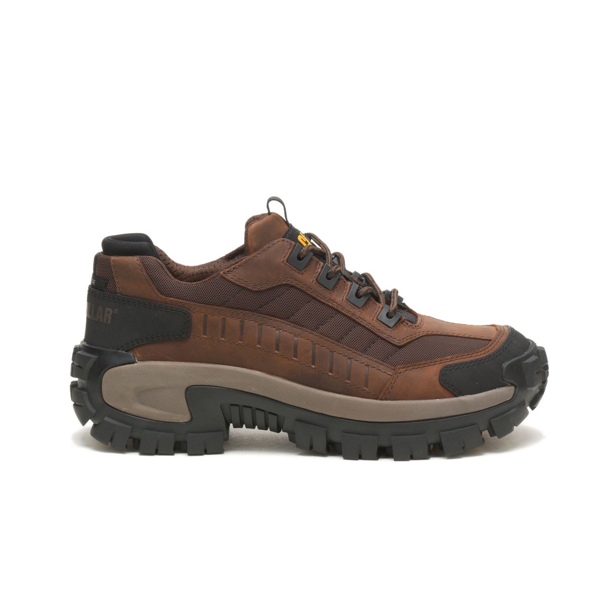 Invader Steel Toe Work Shoe, Dark Brown, dynamic