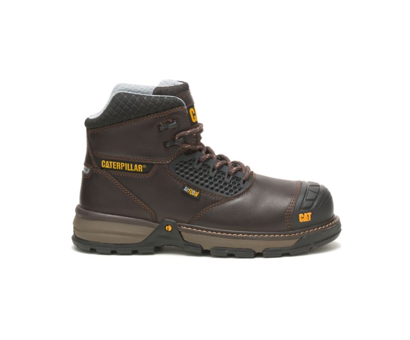 Mens Caterpillar Steel Toe Cap Safety Powerplant Boots CAT Work Boots Size 6-13 