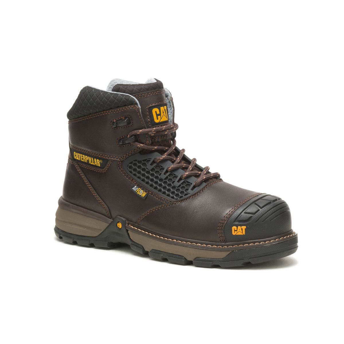 Excavator Superlite Cool Carbon Composite Toe Work Boot, Dark Brown, dynamic 3