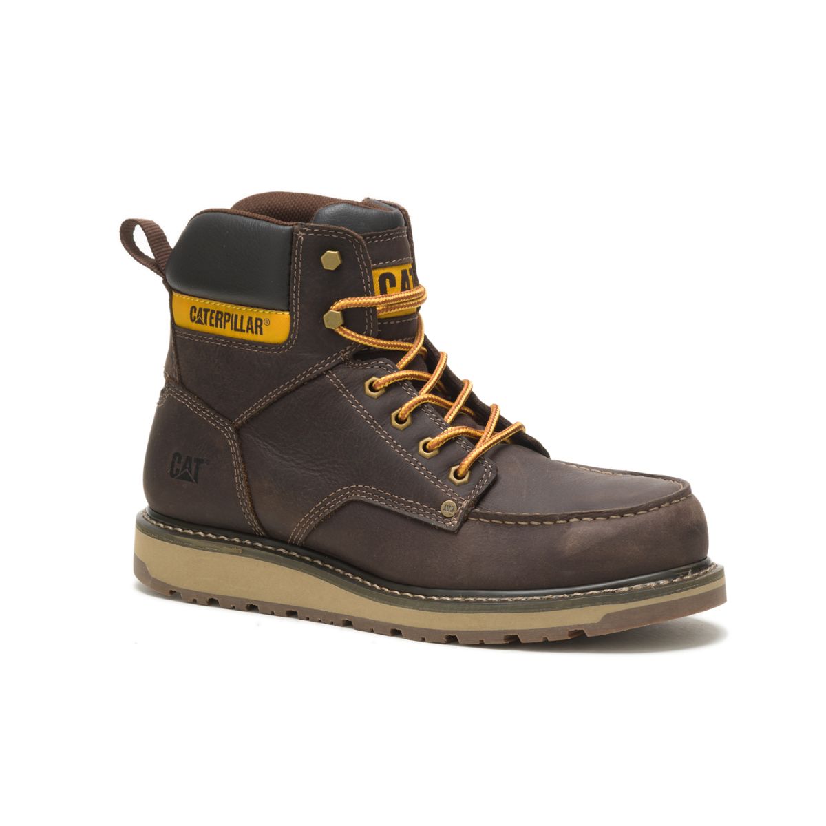 Calibrate Steel Toe Work Boot, Leather Brown, dynamic 2
