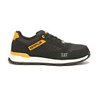 Venward Composite Toe Work Shoe, Black/Cat Yellow, dynamic 1