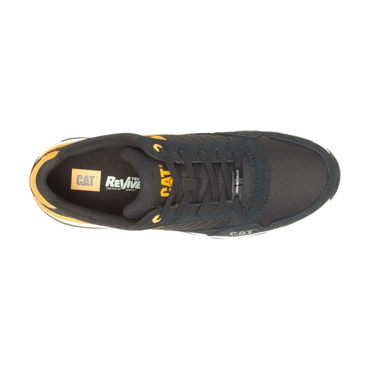 Venward Composite Toe Work Shoe, Black/Cat Yellow, dynamic 7