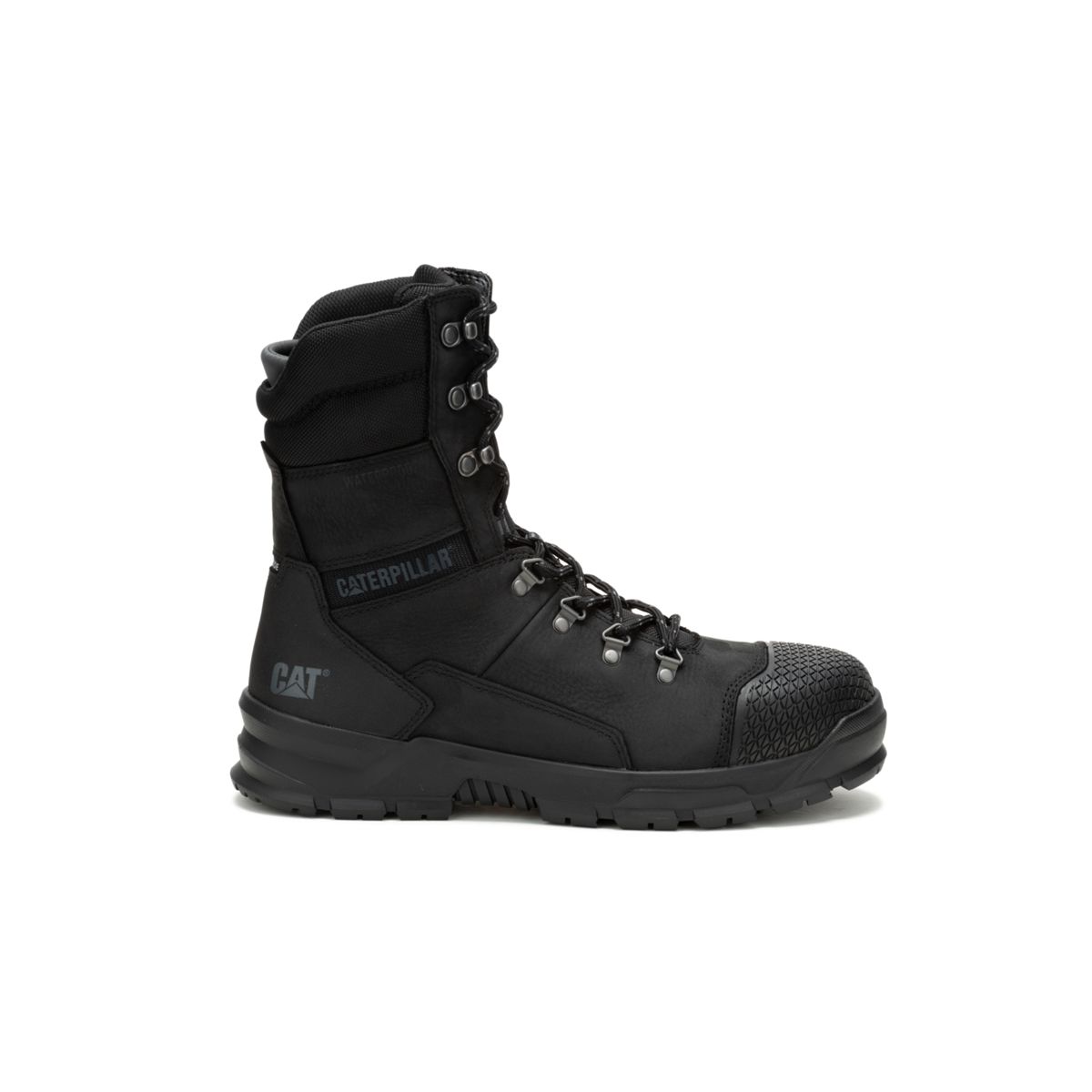 Black waterproof outlet steel toe boots