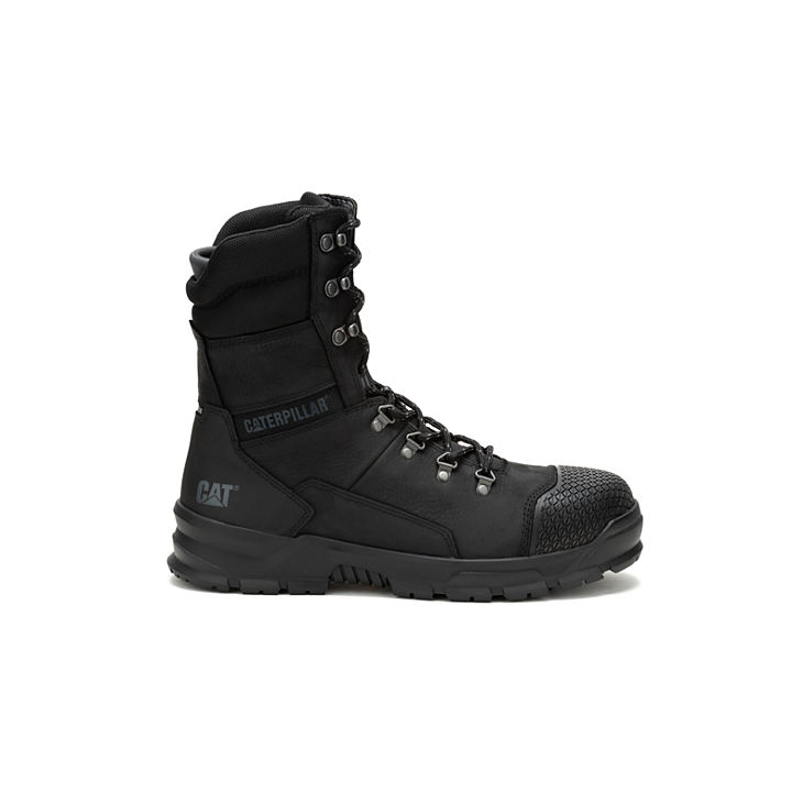 Accomplice X 8" Waterproof Steel Toe Work Boot, Black, dynamic