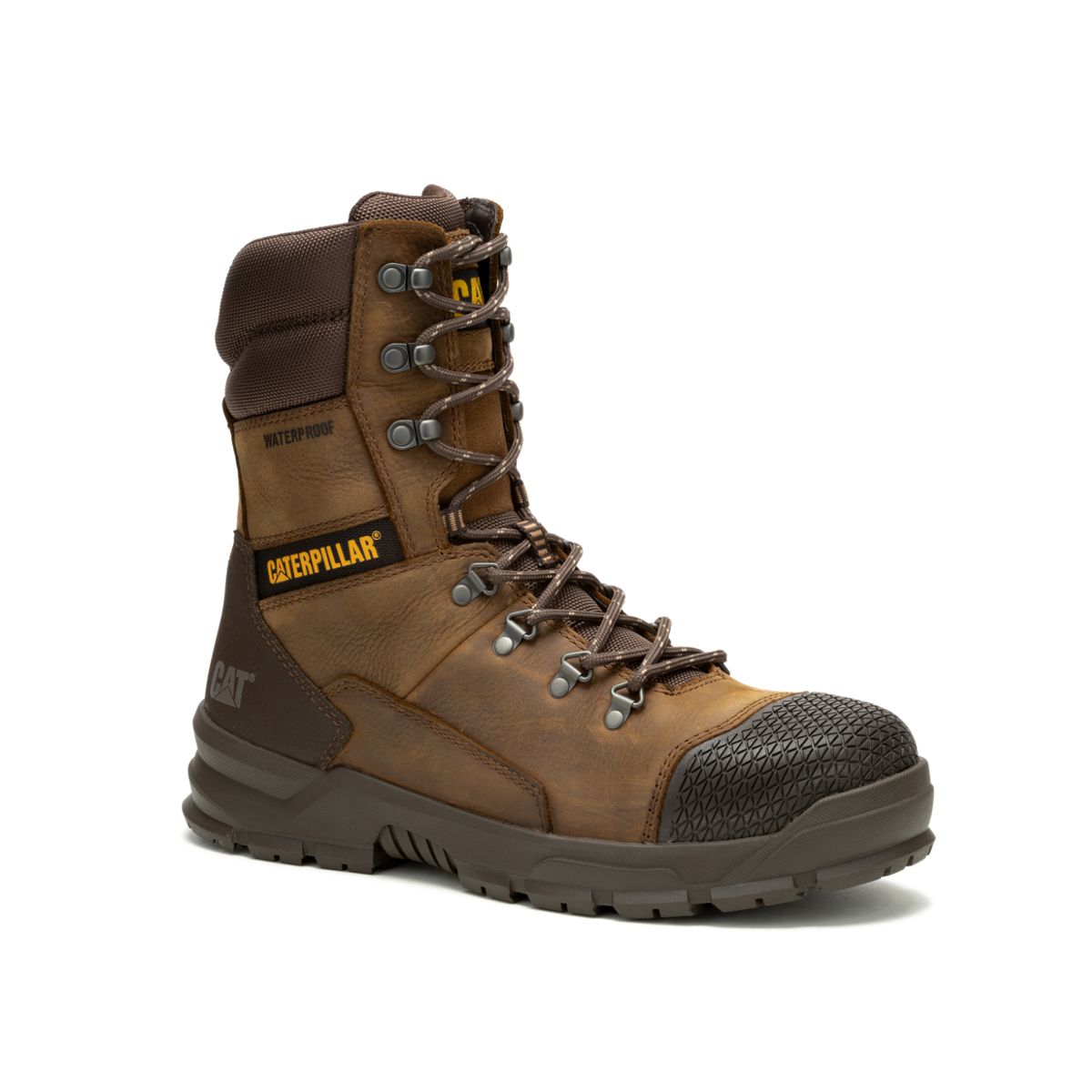 Accomplice X 8" Waterproof Steel Toe Work Boot, Real Brown, dynamic 2