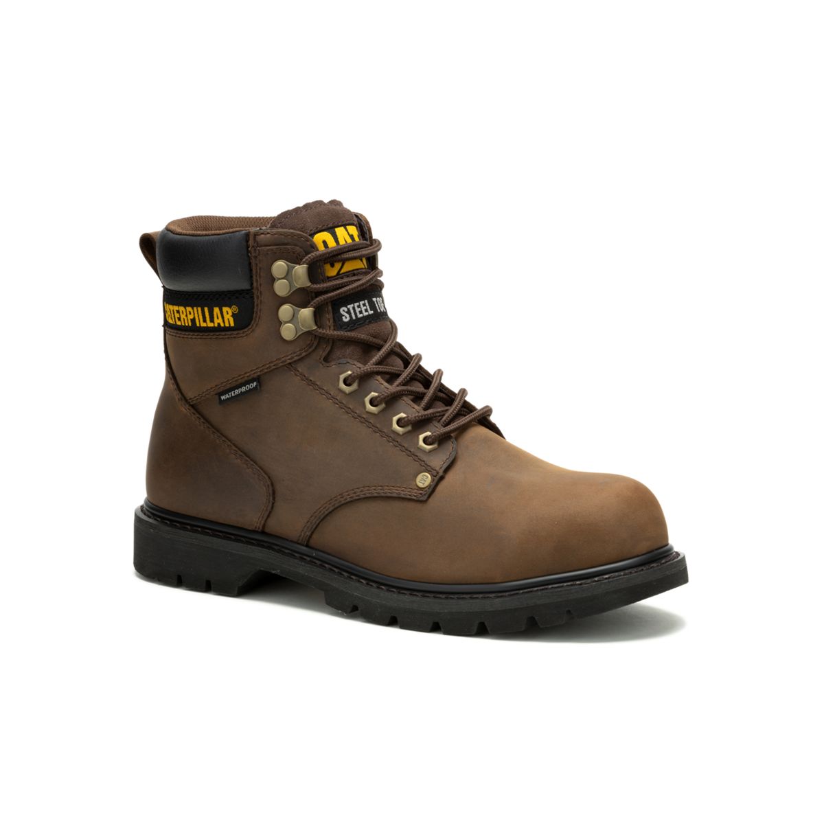 Second Shift Waterproof Steel Toe Work Boot, Dark Brown, dynamic 2