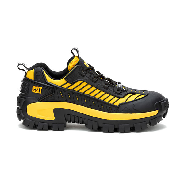 Invader Mecha Composite Toe Work Shoe, Black/Cat Yellow, dynamic