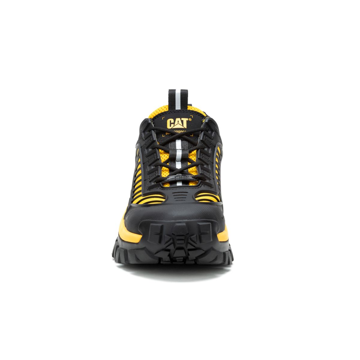 Invader Mecha Composite Toe Work Shoe, Black/Cat Yellow, dynamic 3