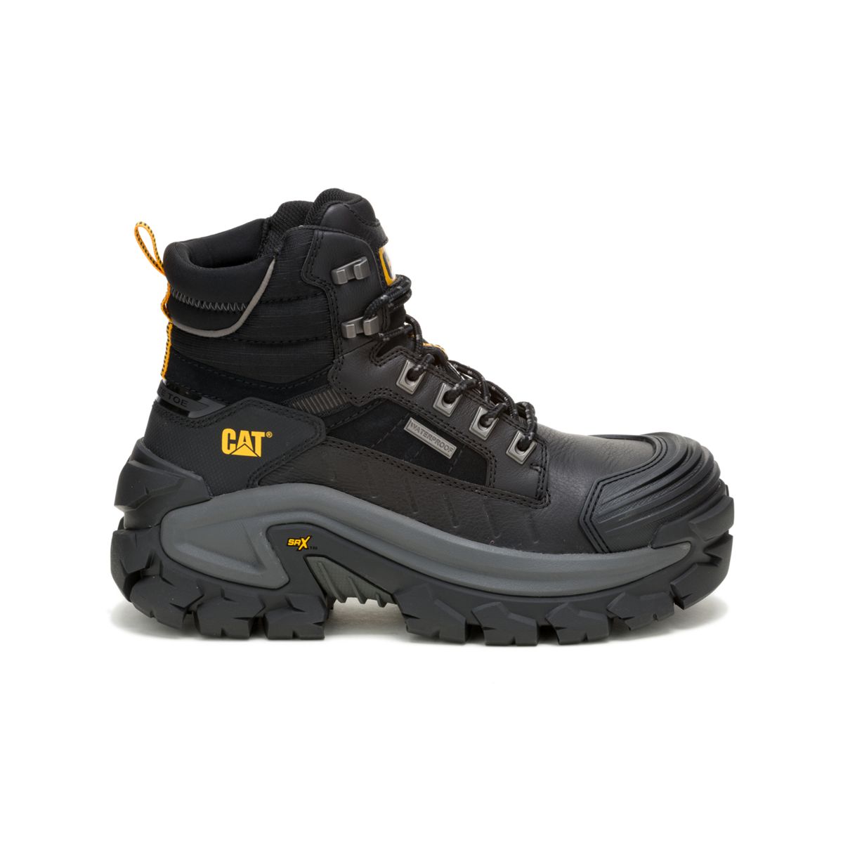 Invader Max Waterproof Composite Toe Work Boot, Black, dynamic