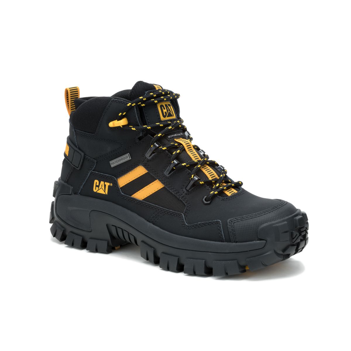 Invader Mid Vent Waterproof Composite Toe Work Boot, Black, dynamic 2