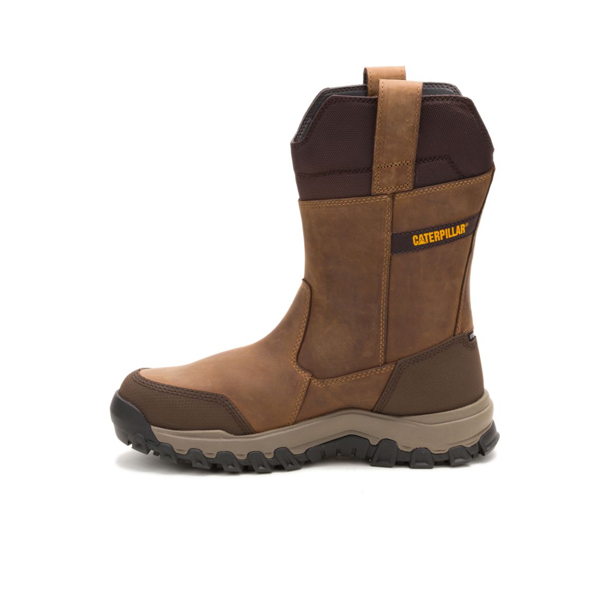 Threshold Rebound Pull-On Waterproof Steel Toe Work Boot, Bison, dynamic 4