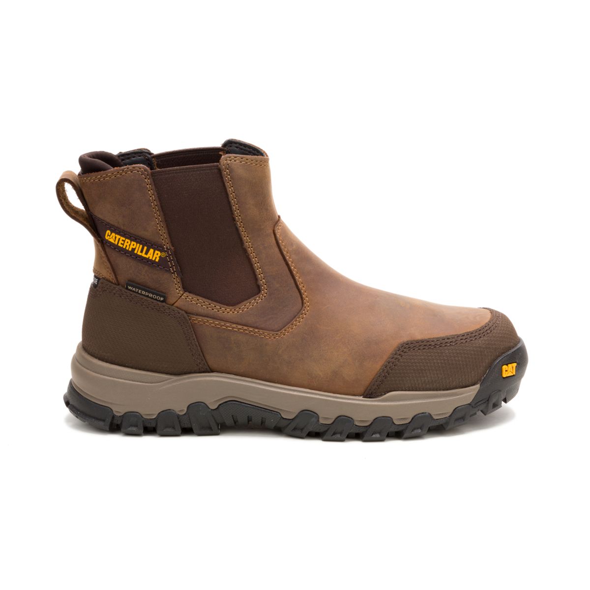 Threshold Rebound Chelsea Waterproof Steel Toe Work Boot, Bison, dynamic