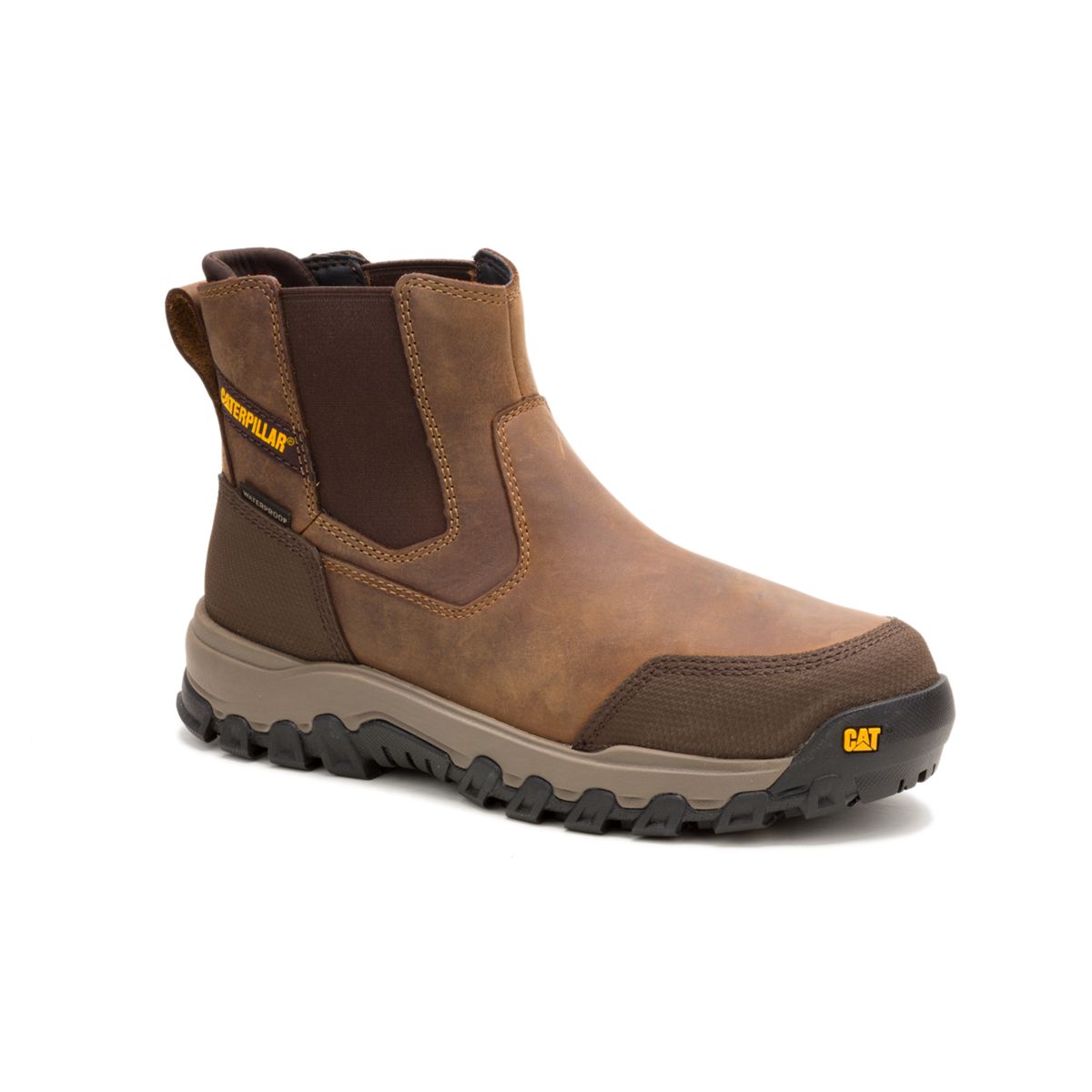 Threshold Rebound Chelsea Waterproof Steel Toe Work Boot, Bison, dynamic 2