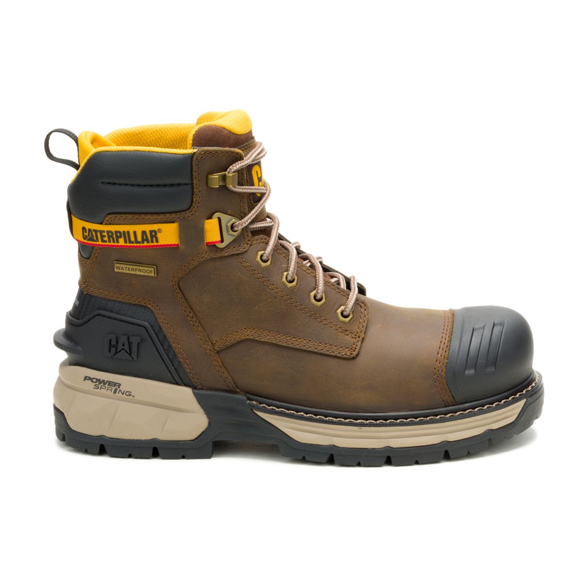 Excavator Power Spring&trade; 6" Waterproof Composite Toe Work Boot, Pyramid, dynamic 1