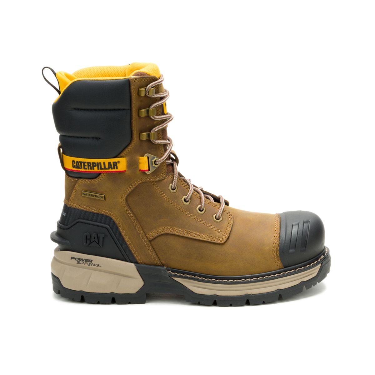Excavator Power Spring&trade; 8" Waterproof Composite Toe Work Boot, Pyramid, dynamic 1