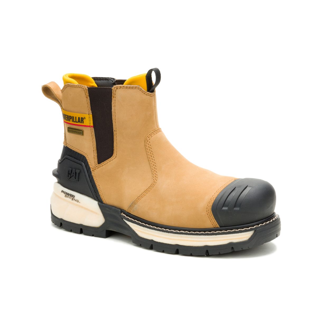 Excavator ft Power Spring&trade; Technology Chelsea Waterproof Composite Toe Work Boot, Honey, dynamic 2
