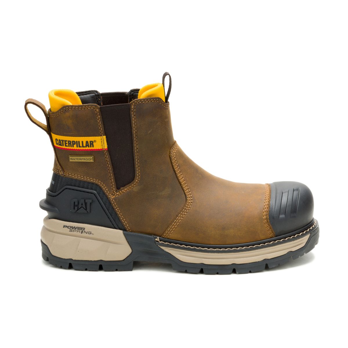 Excavator ft Power Spring&trade; Technology Chelsea Waterproof Composite Toe Work Boot, Pyramid, dynamic 1