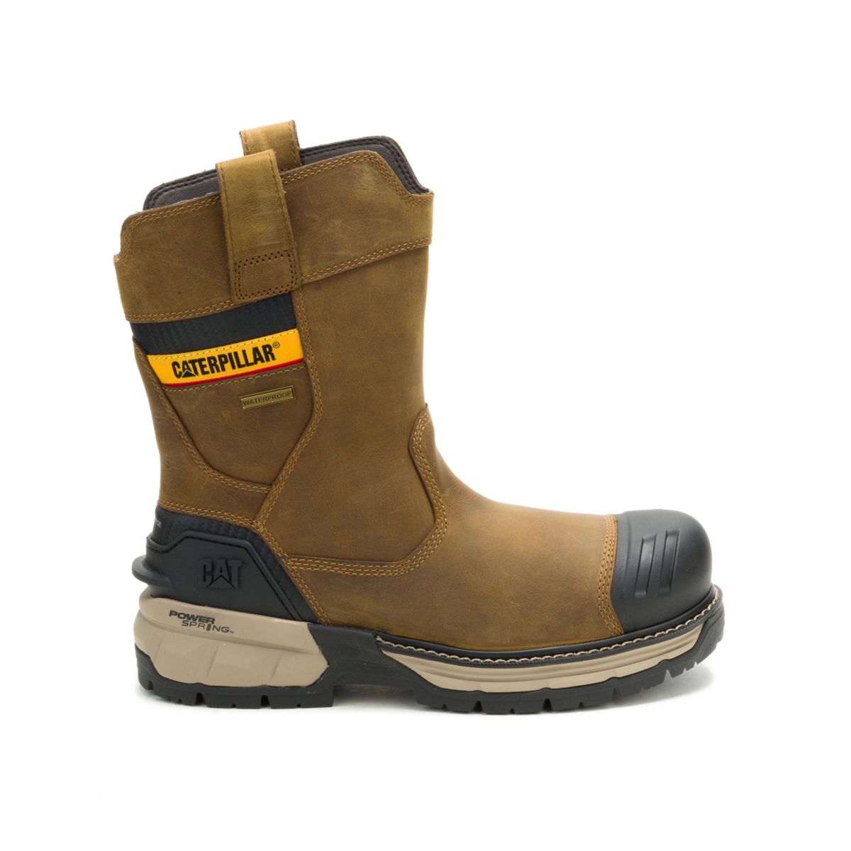 Excavator ft Power Spring&trade; Technology Wellington Waterproof Composite Toe Work Boot, Pyramid, dynamic 1