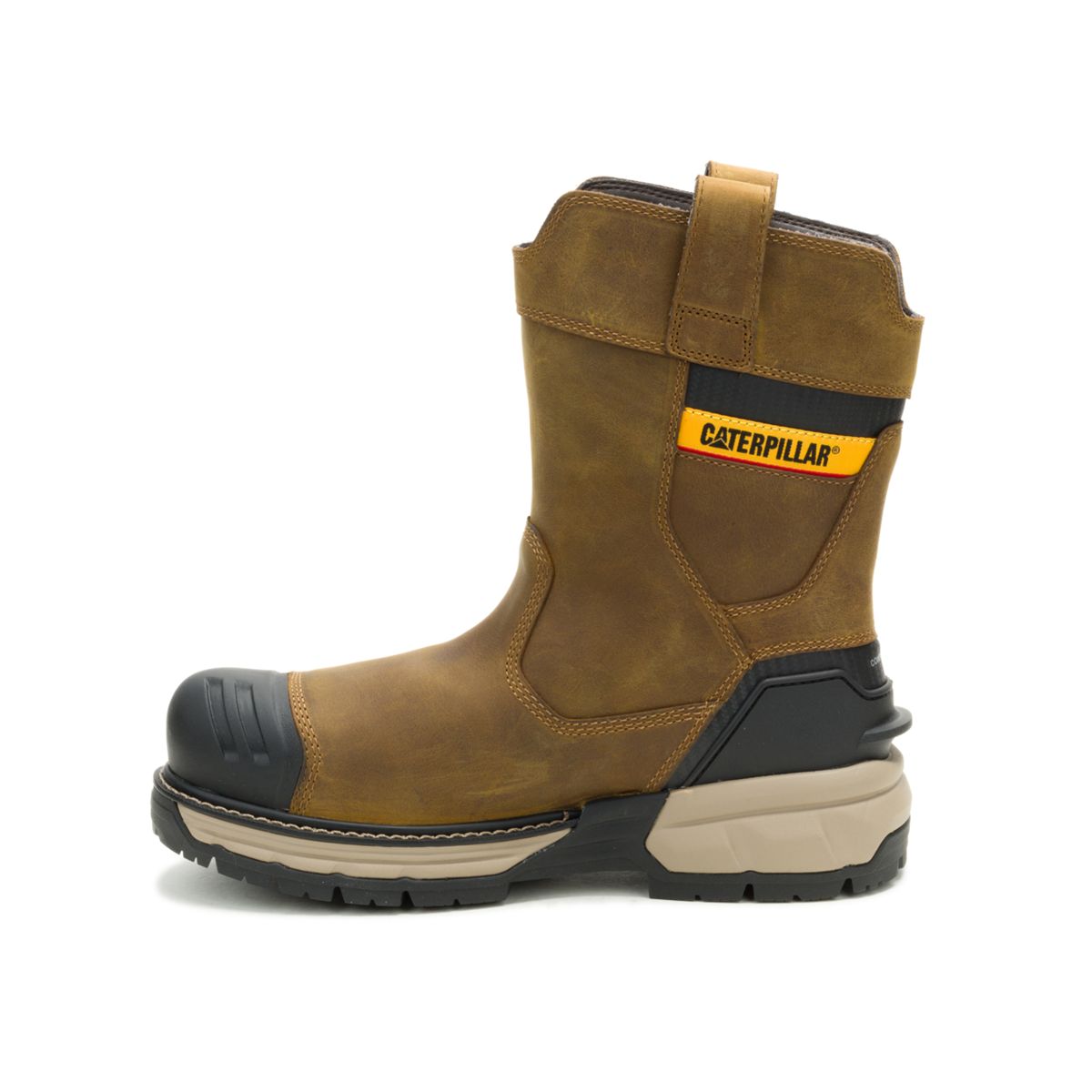 Excavator ft Power Spring&trade; Technology Wellington Waterproof Composite Toe Work Boot, Pyramid, dynamic 4