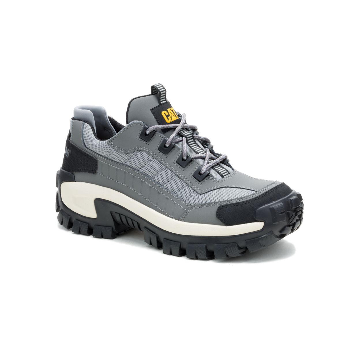 Invader Steel Toe Work Shoe, Grey, dynamic 3